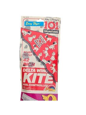 Disney 101 Dalmatians Delta Wing Kite 42 In Easy Flyer 1993 NIP AS IS READ Vtg